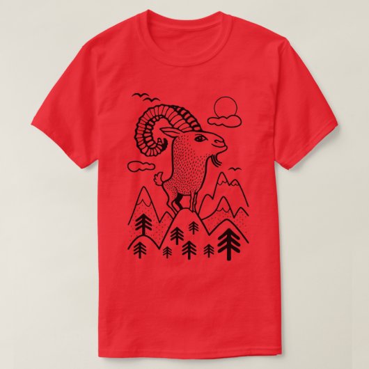 Bergziege (3) T-Shirt (Design vorne)