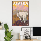 Bergziege - Alaska Poster (Heimbüro)
