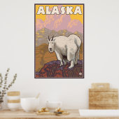 Bergziege - Alaska Poster (Küche)