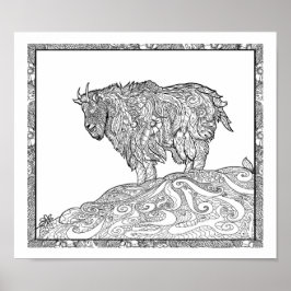 Bergziege Alaskan Poster