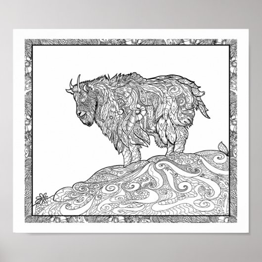 Bergziege Alaskan Poster (Vorne)