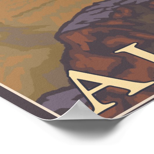 Bergziege - Chugach-Nationalwald, Poster (Ecke)