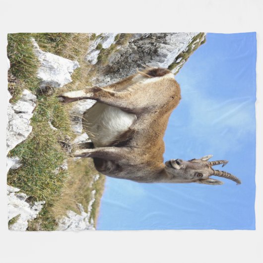 Bergziege Fleecedecke (Vorderseite (Horizontal))
