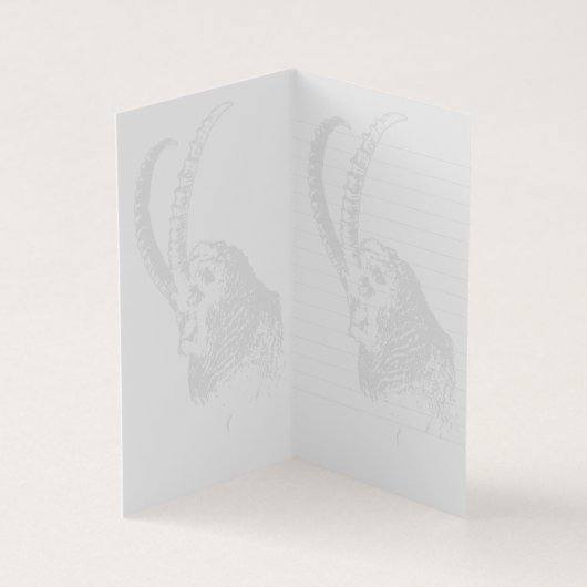 Bergziege - Grußkarte (Innenseite)