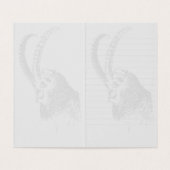 Bergziege - Grußkarte (Innenseite Aufgefaltet)