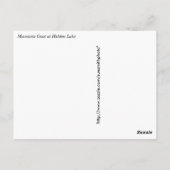 Bergziege im Glacier-Nationalpark Postkarte (Rückseite)