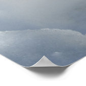 Bergziege im Schnee Poster (Ecke)