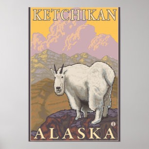 Bergziege - Ketchikan, Alaska Poster