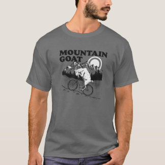 Bergziege Lustige Mountainbike-Ziege Biker Vin T-Shirt