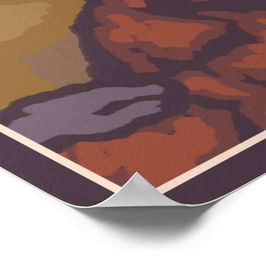 Bergziege - Montana Poster (Ecke)