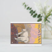 Bergziege - Montana Postkarte (Stehend Vorderseite)