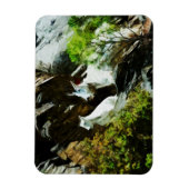 Bergziege und Baby Abstrakt Magnet (Vertikal)