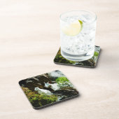 Bergziege und Baby Abstrakt Untersetzer (Rechte Seite)