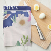 Bergziege Wasserfarbenes Muster Geschirrtuch (Viertel Falte)