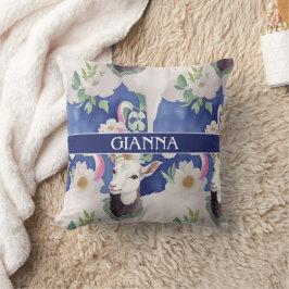 Bergziege Wasserfarbenes Muster Kissen