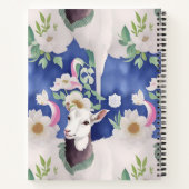 Bergziege Wasserfarbenes Muster Notizblock (Rückseite)