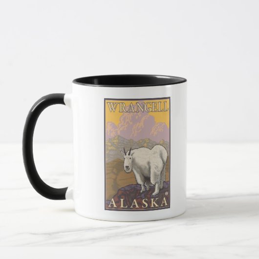 Bergziege - Wrangell, Alaska Tasse (Links)