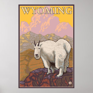 Bergziege - Wyoming Poster
