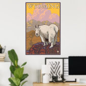 Bergziege - Wyoming Poster (Heimbüro)
