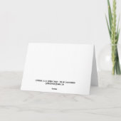 Bergziege zu Weihnachten - 12x18 Blank Card Dankeskarte (Rückseite)