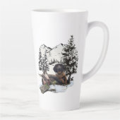 Bergziegen-Jagd Erlebnis Kaffee Tasse (Rechts)