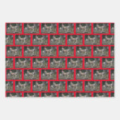 Bergziegen mit Hasen des Weihnachtsmanns für Chris Geschenkpapier Set (Vorderseite 3)