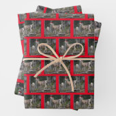 Bergziegen mit Hasen des Weihnachtsmanns für Chris Geschenkpapier Set (Beispiel)