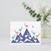 Bergziegen Postkarte (Stehend Vorderseite)