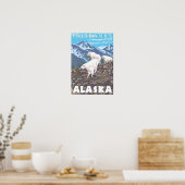 Bergziegen-Szene - Fairbanks, Alaska Poster (Küche)