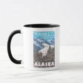 Bergziegen-Szene - Valdez, Alaska Tasse (Links)