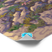 Bergziegen-Szene - Yellowstone-Nationalpark Poster (Ecke)