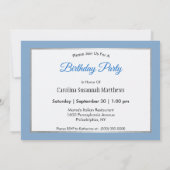 Bergziegen Weiße Wildtiere Foto Geburtstag Einladung (Rückseite)