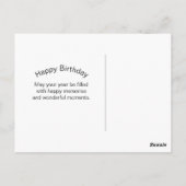 Bergziegen Weiße Wildtiere Foto Geburtstag Postkarte (Rückseite)