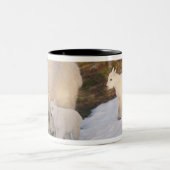 Bergziegen Zweifarbige Tasse (Mittel)