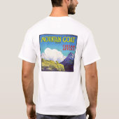 Bergziegenäpfel Vintages Kratetikett T-Shirt (Rückseite)