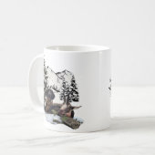 Bergziegenjagd-Abenteuer Kaffeetasse (Vorderseite Links)