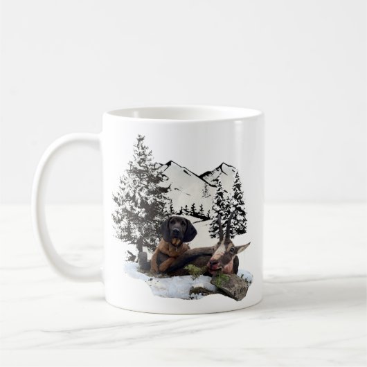 Bergziegenjagd Kaffeetasse (Links)