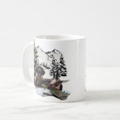 Bergziegenjagd Kaffeetasse (Vorderseite Links)