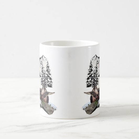 Bergziegenjagd Kaffeetasse (Mittel)