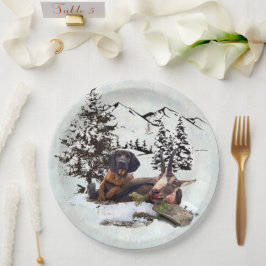 Bergziegenjagd Pappteller