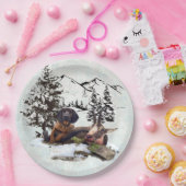 Bergziegenjagd Pappteller (Party)