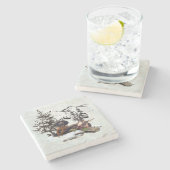 Bergziegenjagd Steinuntersetzer (Seitenansicht)