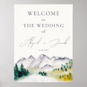 Bergziel Boho Colorado Begrüßung Poster (Vorne)