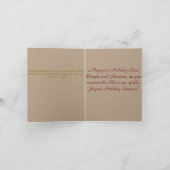 Beribboned Holiday Candle Feiertagskarte (Innenseite)