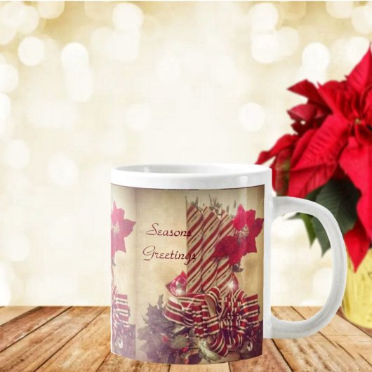 Beribboned Holiday Candle Jumbo-Tasse