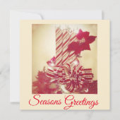 Beribboned Holiday Candle Karte (Vorderseite)