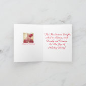 Beribboned Holiday Candle Karte (Innenseite)