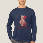 Beribboned Holiday Candle Tri-Blend Shirt (Vorderseite)