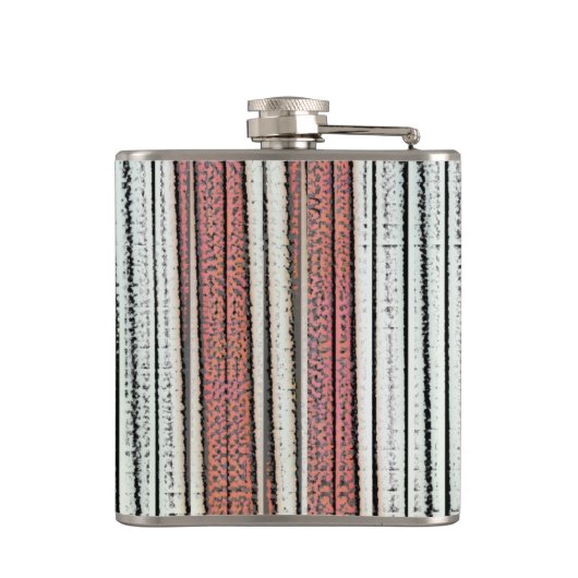 Beribbonierte Streifen Flachmann (Rückseite)