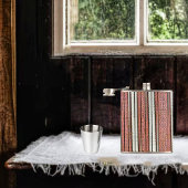 Beribbonierte Streifen Flachmann